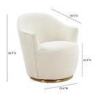Fauteuil pivotant d'appoint