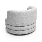 Fauteuil de salon pivotant en bouclette haute performance pour hôtel