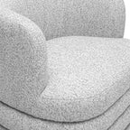 Fauteuil de salon pivotant en bouclette haute performance pour hôtel