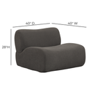 Chaise en tissu de qualité contractuelle