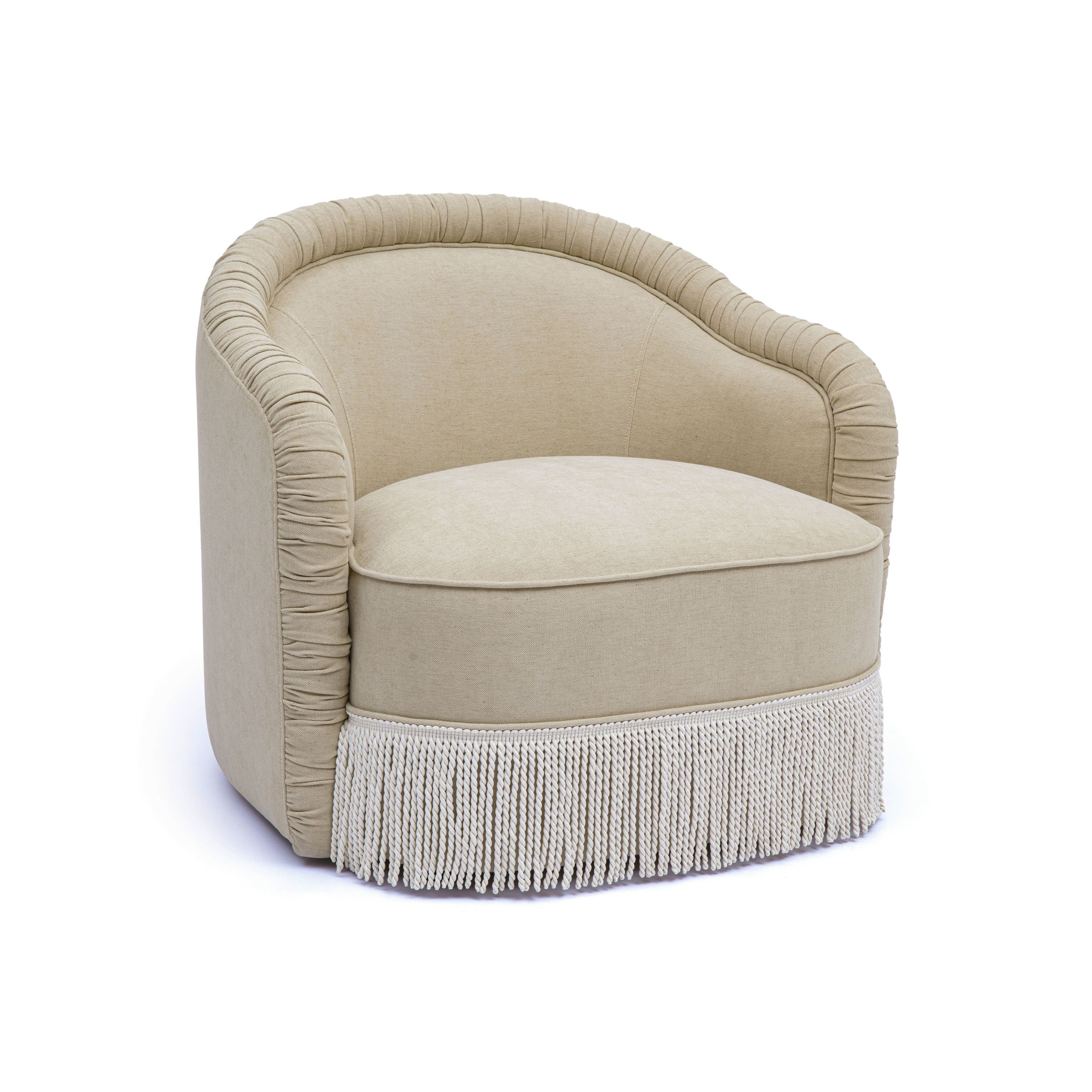 Pamela Tasseled Lounge Accent Chair