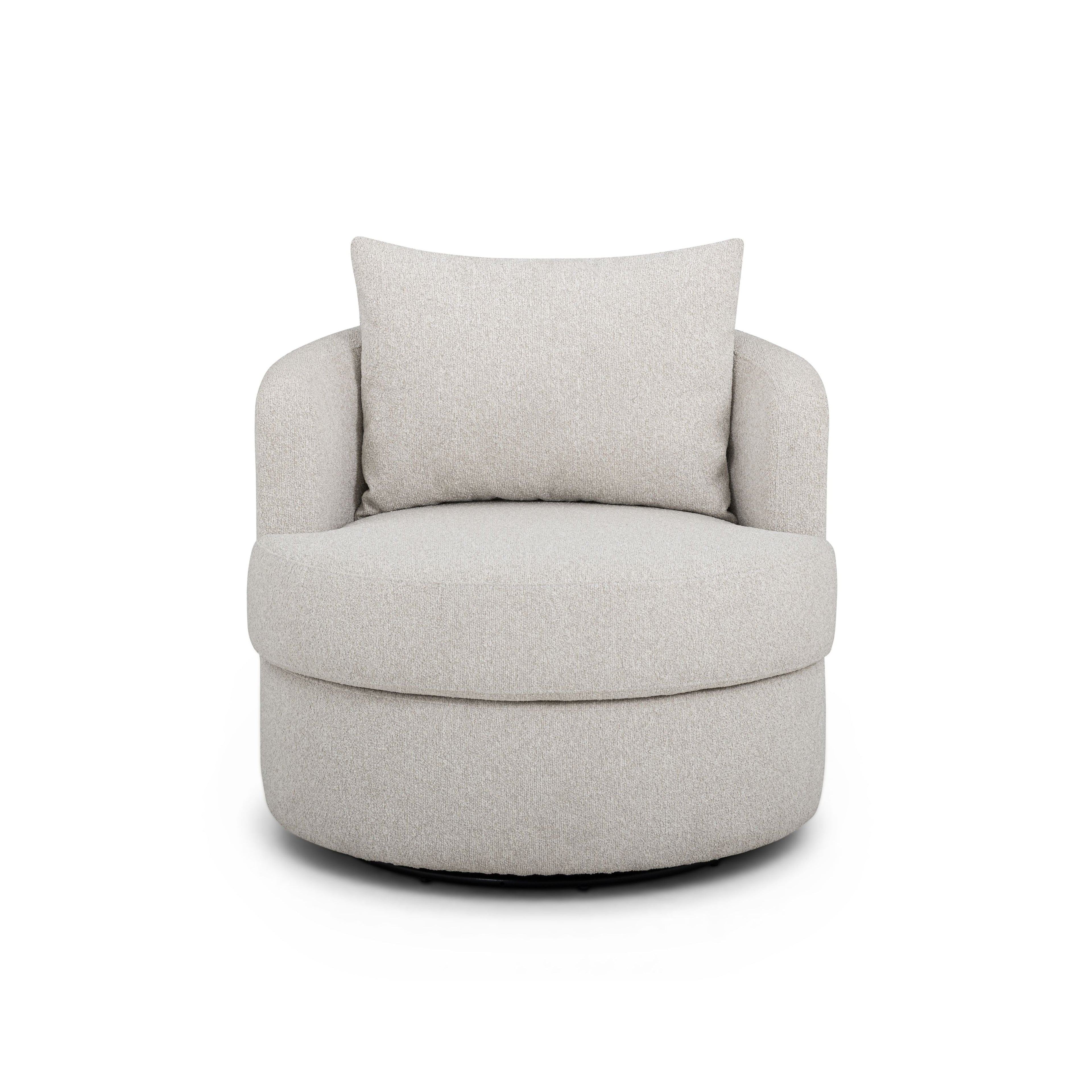 Silvi Performance Boucle Swivel Accent Chair