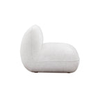 Chaise en chenille blanc pierre de qualité commerciale