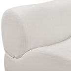 Chaise d'angle en tissu recyclé de qualité contractuelle