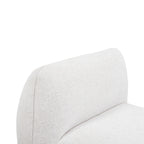 Chaise en chenille blanc pierre de qualité commerciale