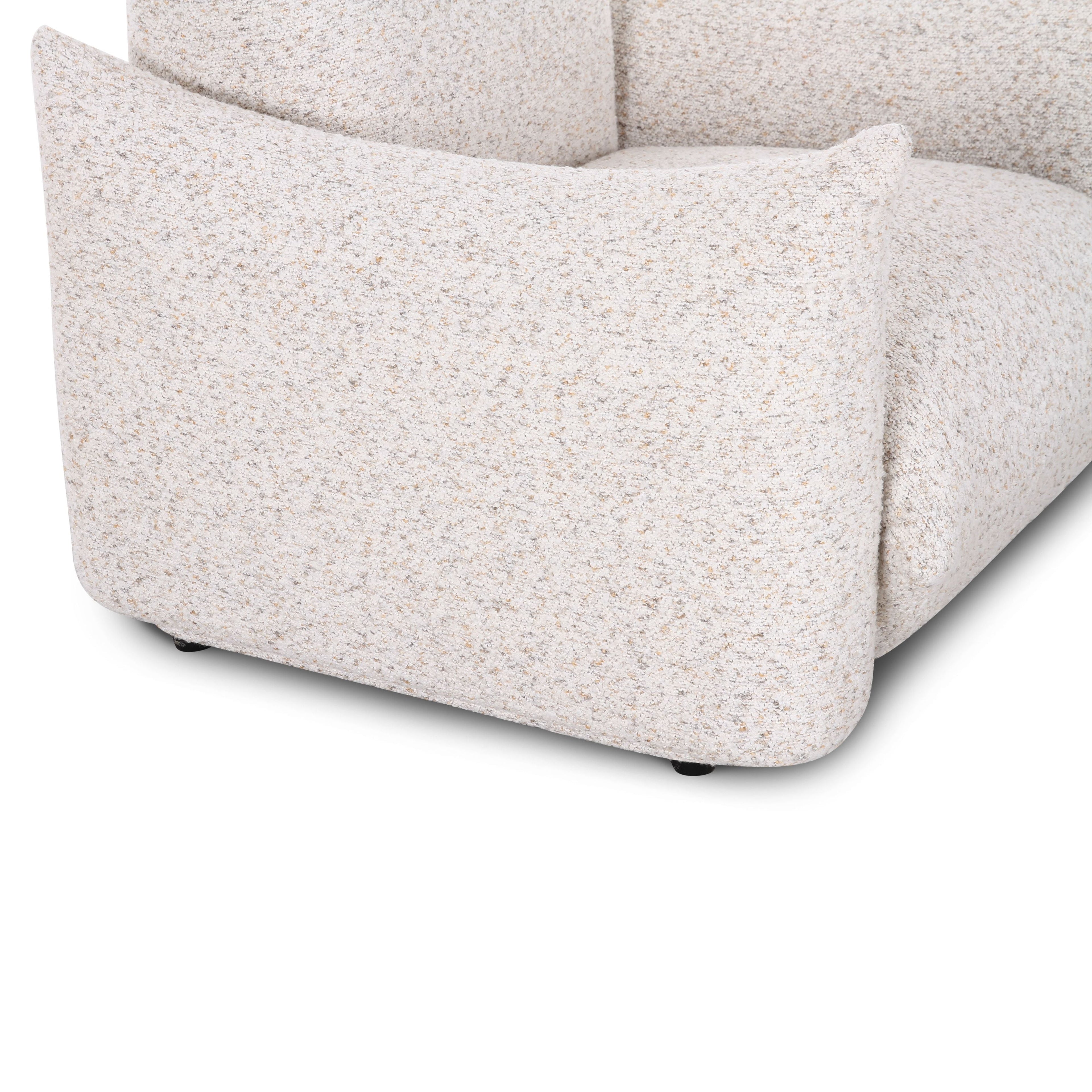 Saint Tropez Nubby Fabric Armchair in Sand