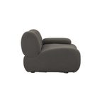 Chaise d'angle en tissu recyclé de qualité contractuelle