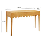 Bureau 2 tiroirs de 48 po