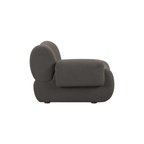 Chaise d'angle en tissu recyclé de qualité contractuelle