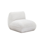 Chaise en chenille blanc pierre de qualité commerciale