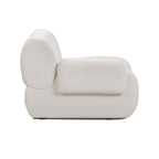 Chaise d'angle en tissu recyclé de qualité contractuelle