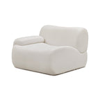 Chaise d'angle en tissu recyclé de qualité contractuelle