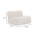 Chaise en tissu de qualité contractuelle