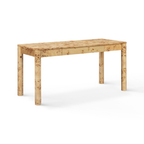 Bureau de travail à 3 tiroirs Burl, 60 po, naturel