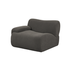 Chaise d'angle en tissu recyclé de qualité contractuelle