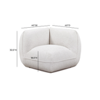 Fauteuil d'angle en chenille