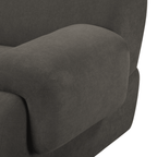 Chaise d'angle en tissu recyclé de qualité contractuelle