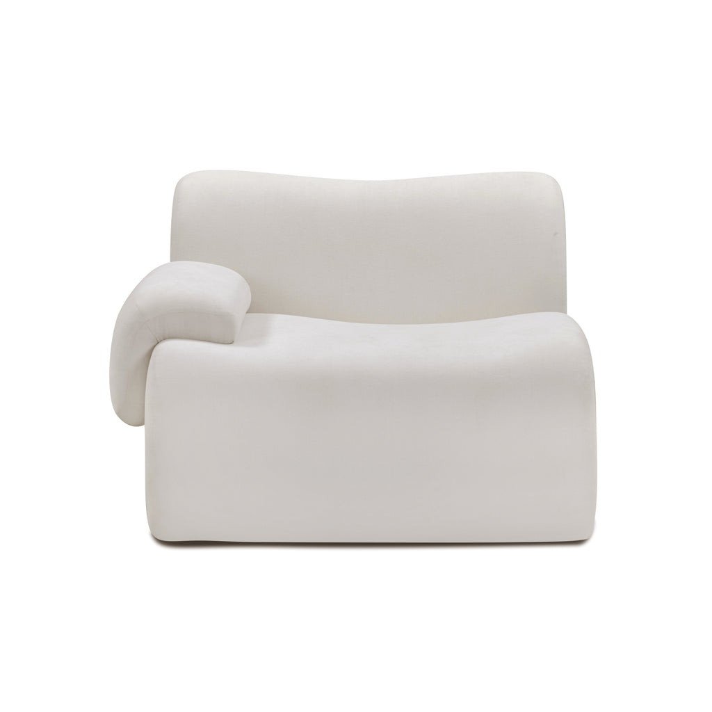 Zenith Contract-Grade Upcycled Fabric Corner Chair