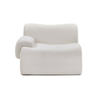 Chaise d'angle en tissu recyclé de qualité contractuelle