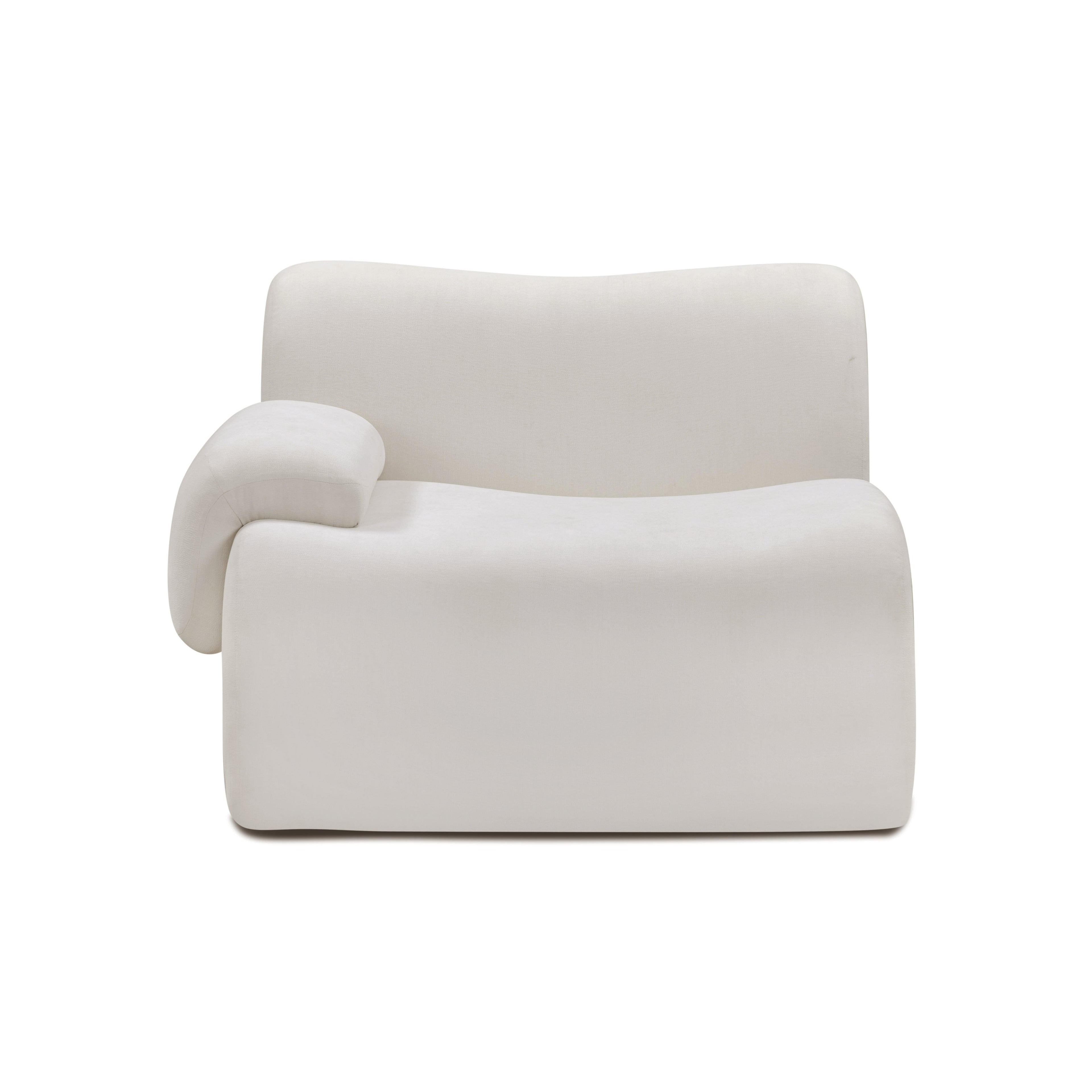 Zenith Contract-Grade Upcycled Fabric Corner Chair