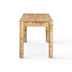 Bureau de travail à 3 tiroirs Burl, 60 po, naturel