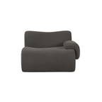 Chaise d'angle en tissu recyclé de qualité contractuelle