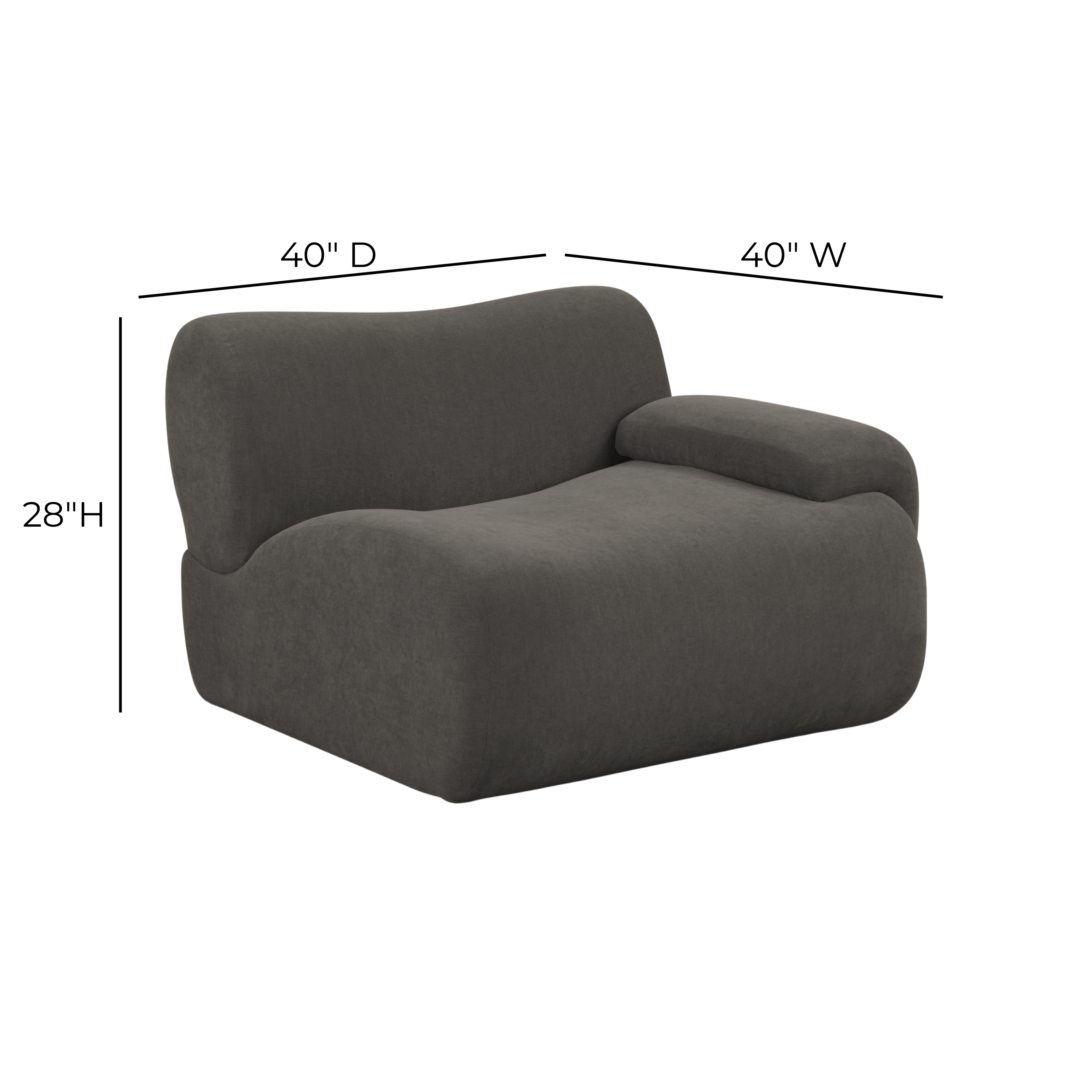 Zenith Contract-Grade Upcycled Fabric Corner Chair