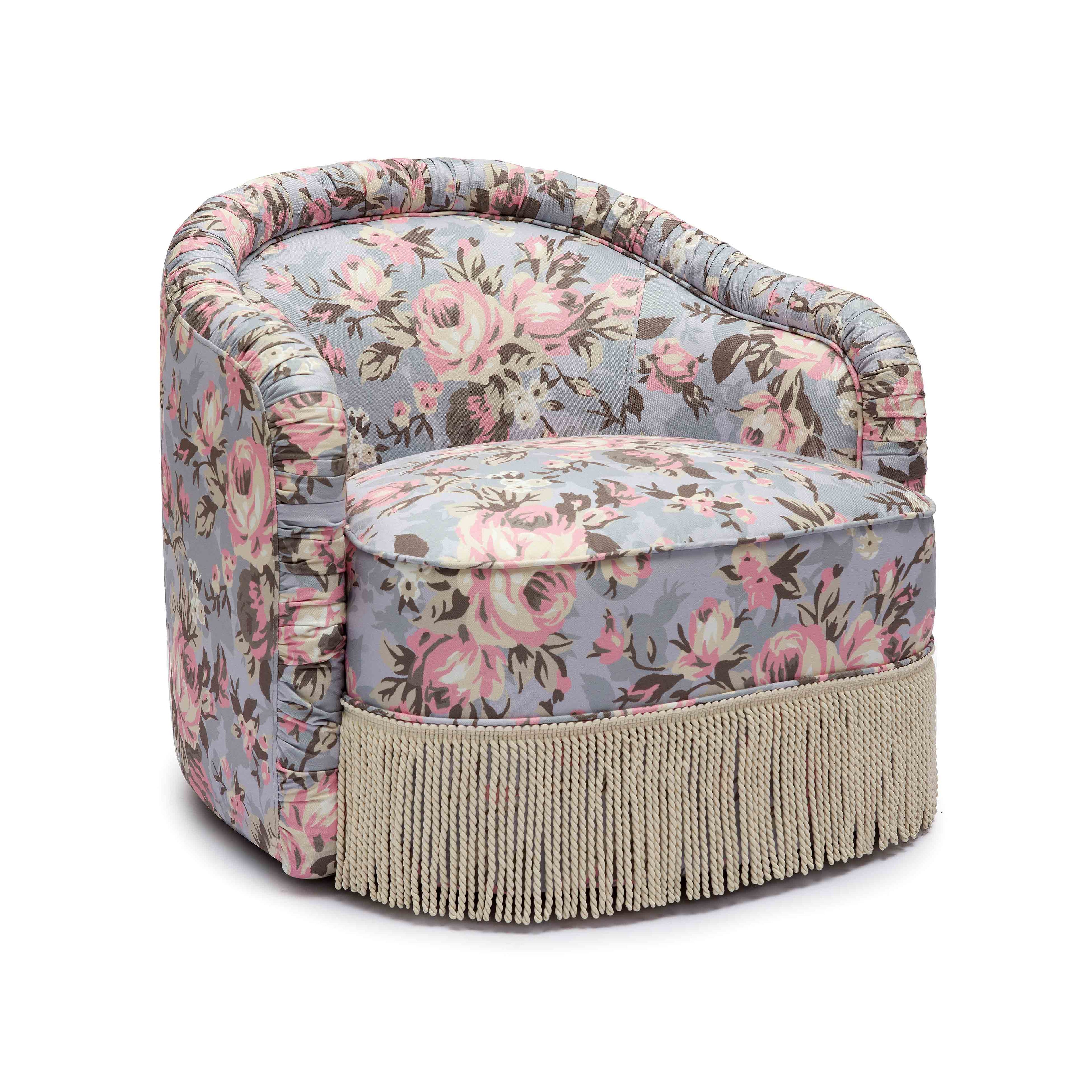 Pamela Tasseled Lounge Accent Chair