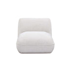 Chaise en chenille blanc pierre de qualité commerciale