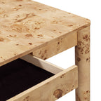 Bureau de travail à 3 tiroirs Burl, 60 po, naturel