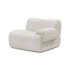 Chaise d'angle en tissu recyclé de qualité contractuelle